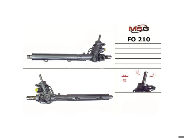 Рейковий рульовий механізм FO210 MS GROUP