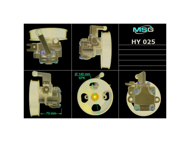 Насос гідропідсилювача керма (ГПК) HY025 MS GROUP