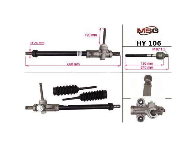 Рульова рейка HY106 MS GROUP