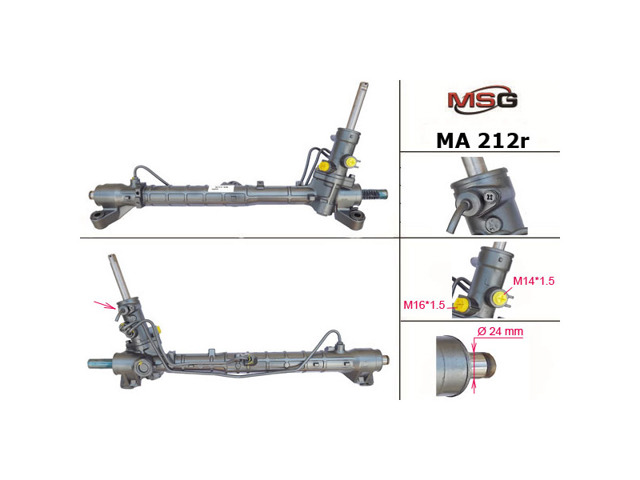 Рейковий рульовий механізм MA212R MSG Rebuilding