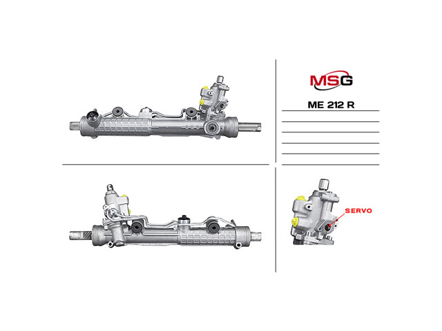 Рейковий рульовий механізм ME212R MSG Rebuilding