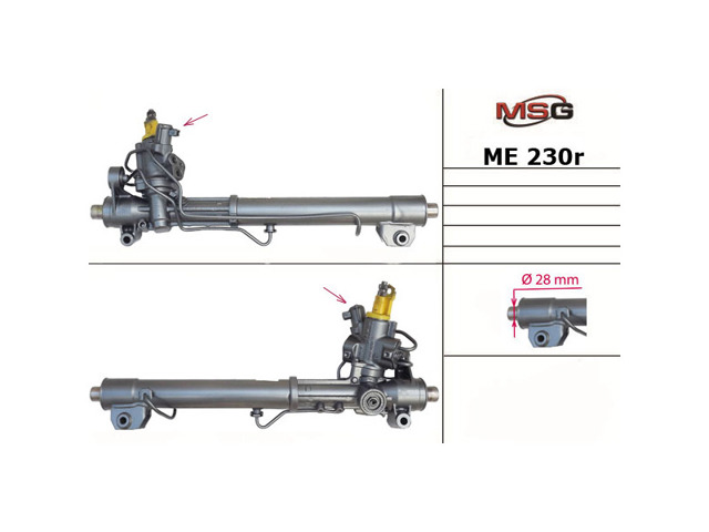 Рульова рейка ME230R MSG Rebuilding