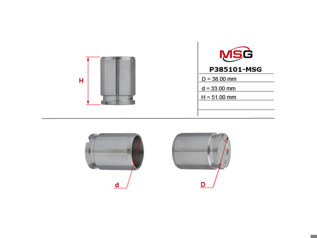 Поршень гальмівного супорта заднього P385101MSG MS GROUP