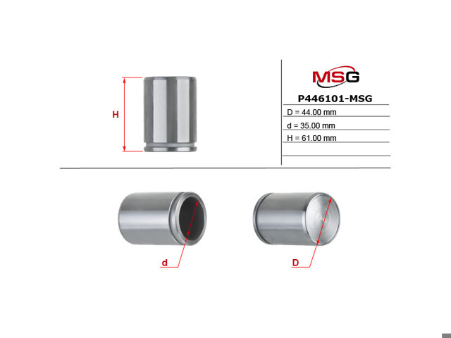 Поршень супорту гальмівного, заднього P446101MSG MS GROUP