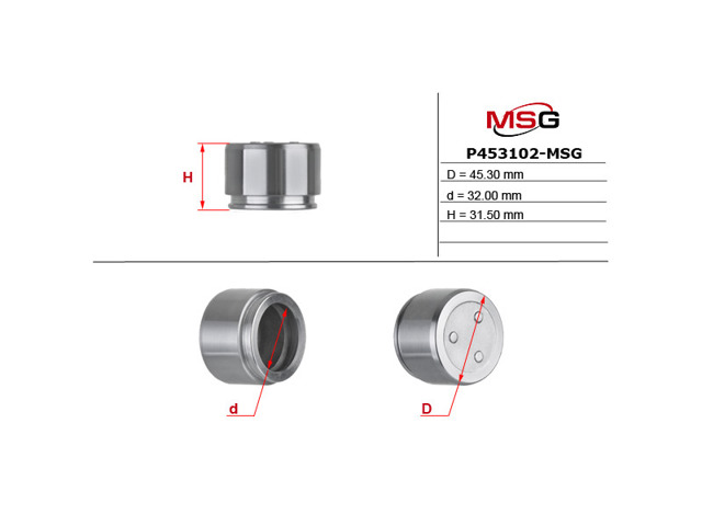 Поршень супорта гальмівного, переднього P453102MSG MS GROUP