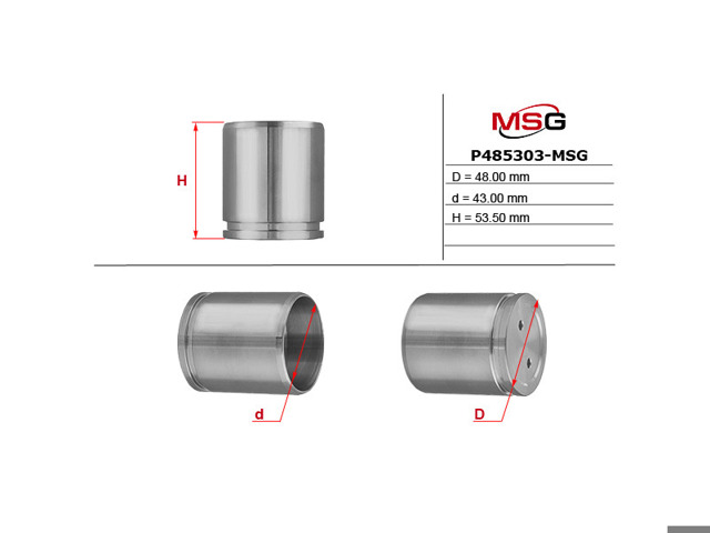 Поршень гальмівного супорта заднього P485303MSG MS GROUP