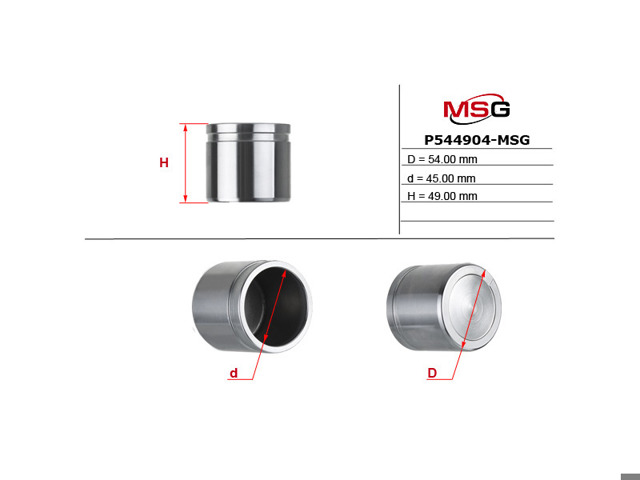 Поршень гальмівного супорта переднього P544904MSG MS GROUP