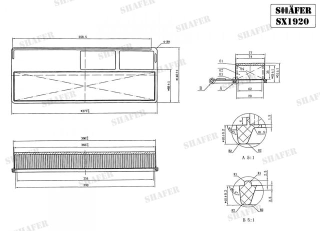 Система автоматичного очищення повітряного фільтра SX1920 SHAFER