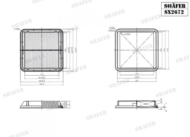 Система автоматичного очищення повітряного фільтра SX2672 SHAFER