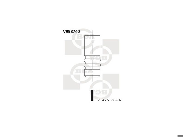 Випускний клапан двигуна V998740 BGA