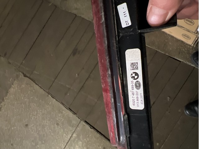 Задні стопи 63257487689 BMW