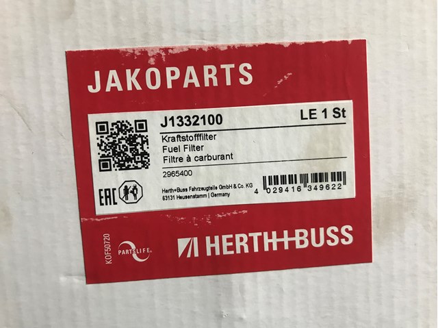 Фільтр палива J1332100 JAKOPARTS