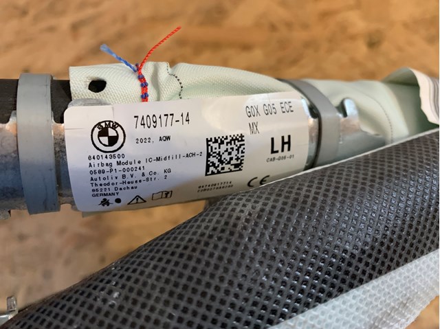 Подушка безпеки, збоку ейрбегів 72127409177 BMW