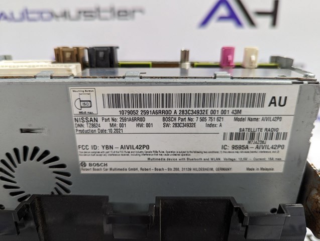 Дисплей бортового комп'ютера 2591A6RR0D NISSAN