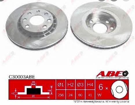 Диск переднього гальма C30003ABE ABE