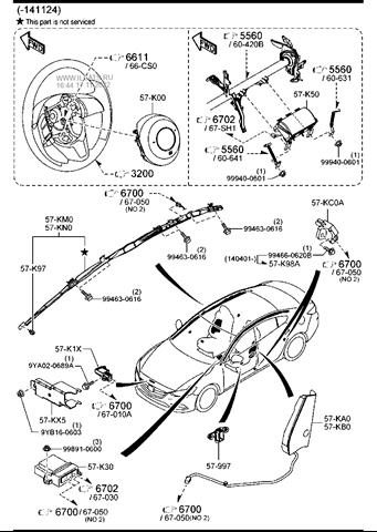 Подушка безопасности (airbag) водительская mazda 6 gj 2013 -2015 бу оригинал отличное состояние  GHP957K00A 