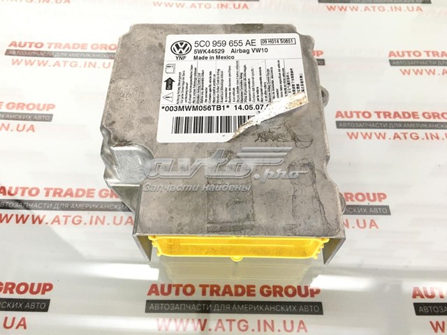 Модуль-процесор керування подушки безпеки 5C0959655AE0P3 VAG