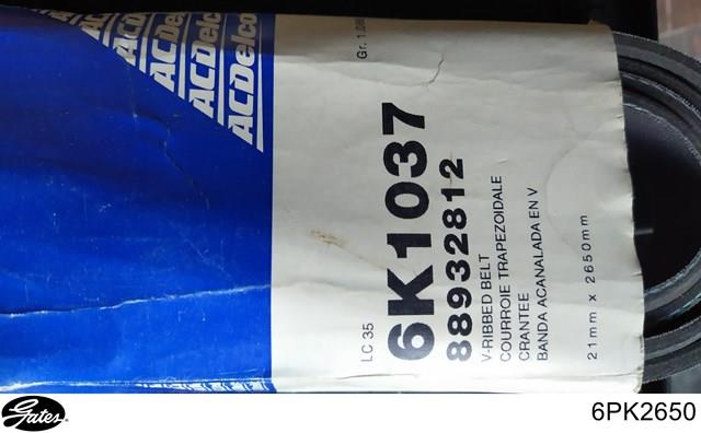 Привід допоміжних агрегатів 6PK2650 GATES