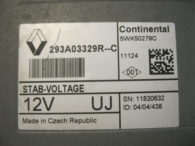 Акумулятор автомобільний 293A03329R RENAULT
