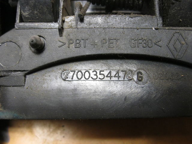 Ручка передніх дверей зовнішня, ліва 7700354478 RENAULT