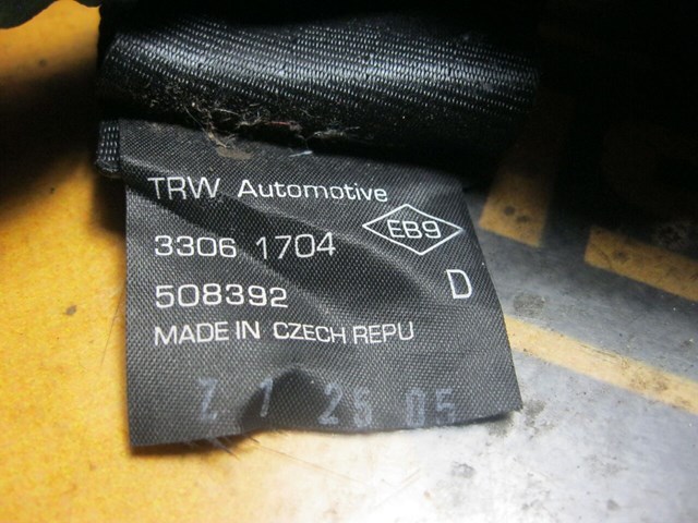 Пасок безпеки задній 888400010R RENAULT