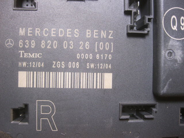 Блок комфорту передніх дверей A6398200326 MERCEDES