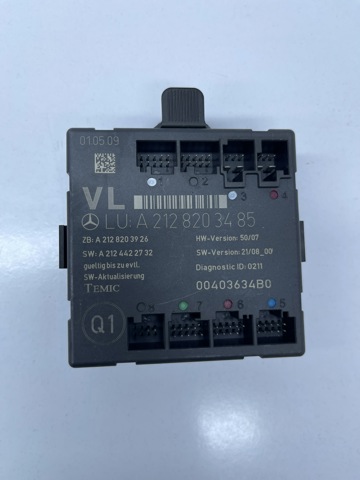 Блок комфорту передніх дверей A2128203485 MERCEDES