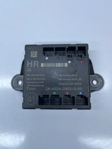 Блок комфорту задніх дверей A2129004206 MERCEDES