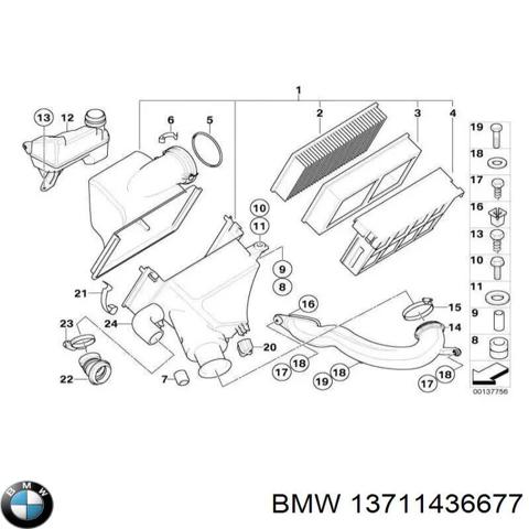 Корпус паливного фільтра 13711436677 BMW