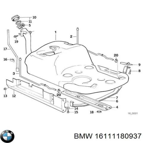 Бак паливний BMW 5 E34