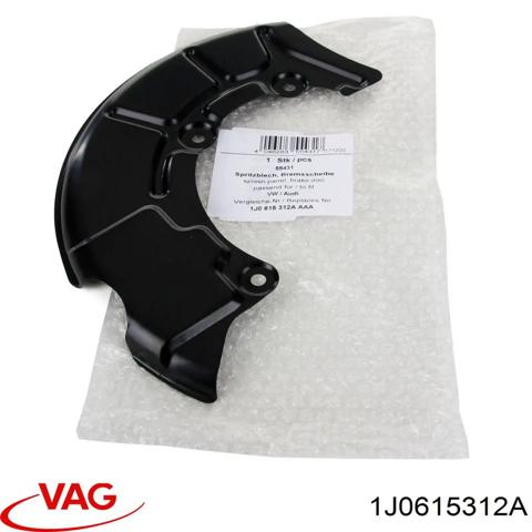 Захист гальмівного диска, переднього, правого 1J0615312A VAG