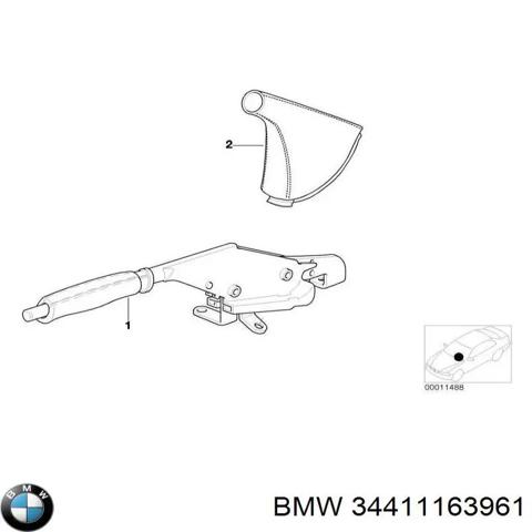 Важіль ручного гальма 34411163961 BMW
