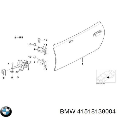 Дверка передня права 41518138004 BMW