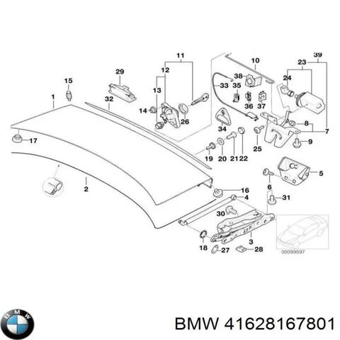 Кришка багажника кузова 41628167801 BMW