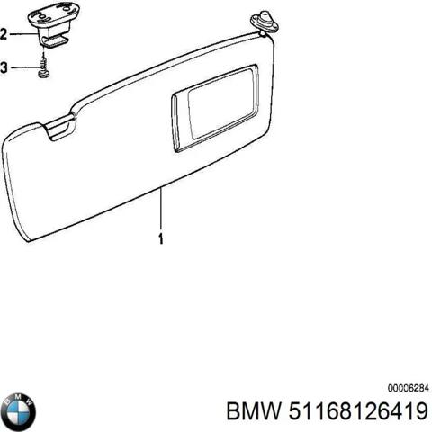 Козирок сонцезахисний BMW 5 E34