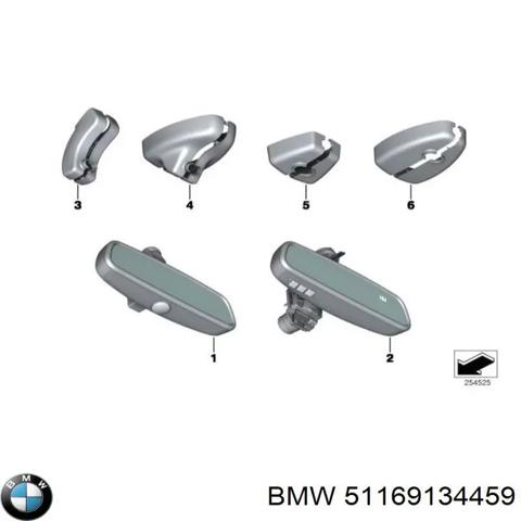 Дзеркало заднього виду в салоні BMW 5