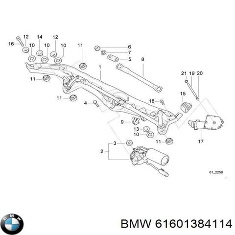 Трапеція двірників 61601384114 BMW