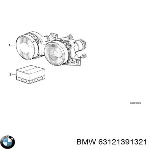 Фара основна ліва 63121391321 BMW