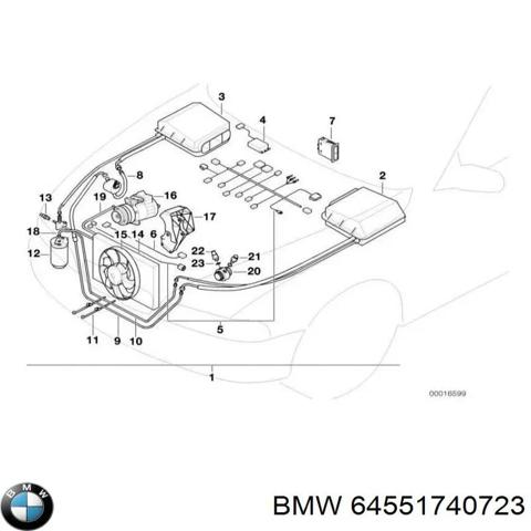 Кронштейн компресора кондиціонера 64551740723 BMW