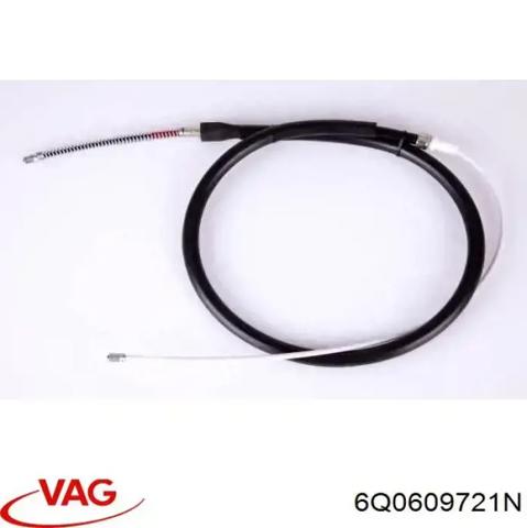 Трос ручного гальма задній, правий/лівий 6Q0609721N VAG