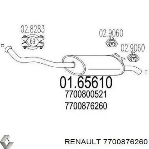 Глушилка задня 7700876260 RENAULT