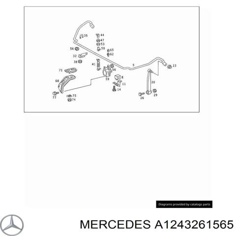 Задній стабілізатор поперечної стійкості Mercedes E