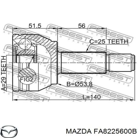 Привід лівий FA8225600B MAZDA