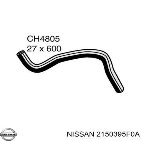 Шланг/патрубок радіатора охолодження, нижній 2150395F0A NISSAN