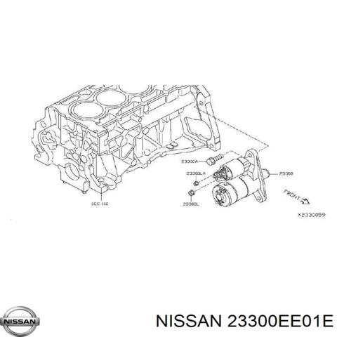 Стартер автомобільний 23300EE01E NISSAN