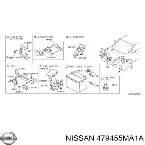 Датчик кута повороту керма 479455MA1A NISSAN