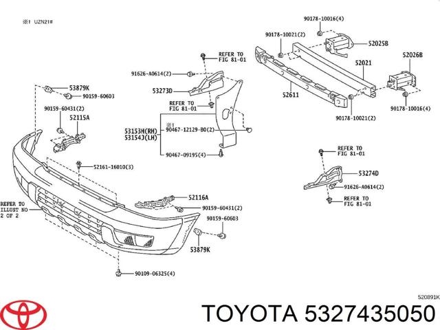 5327435050 Toyota