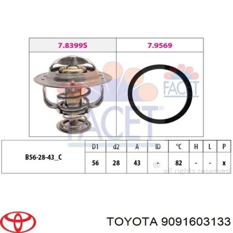 Авто термостат 9091603133 TOYOTA