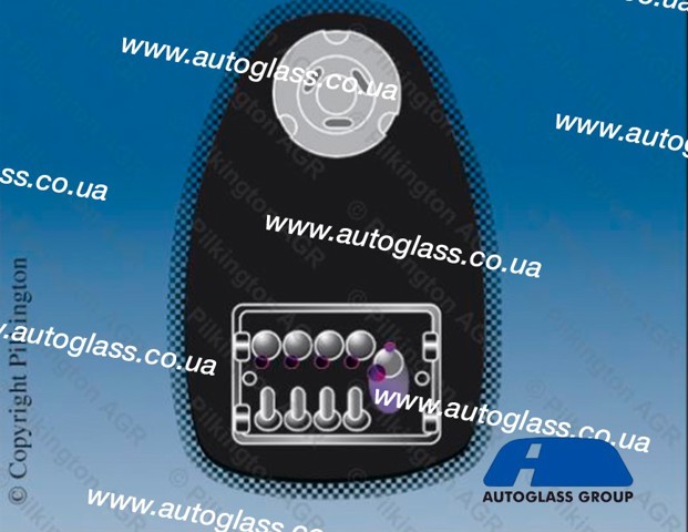 Автоскло 2443AGSGNHMV1B PILKINGTON