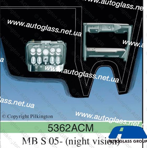 Автомобільне скло 5362ACCCHMVZ PILKINGTON